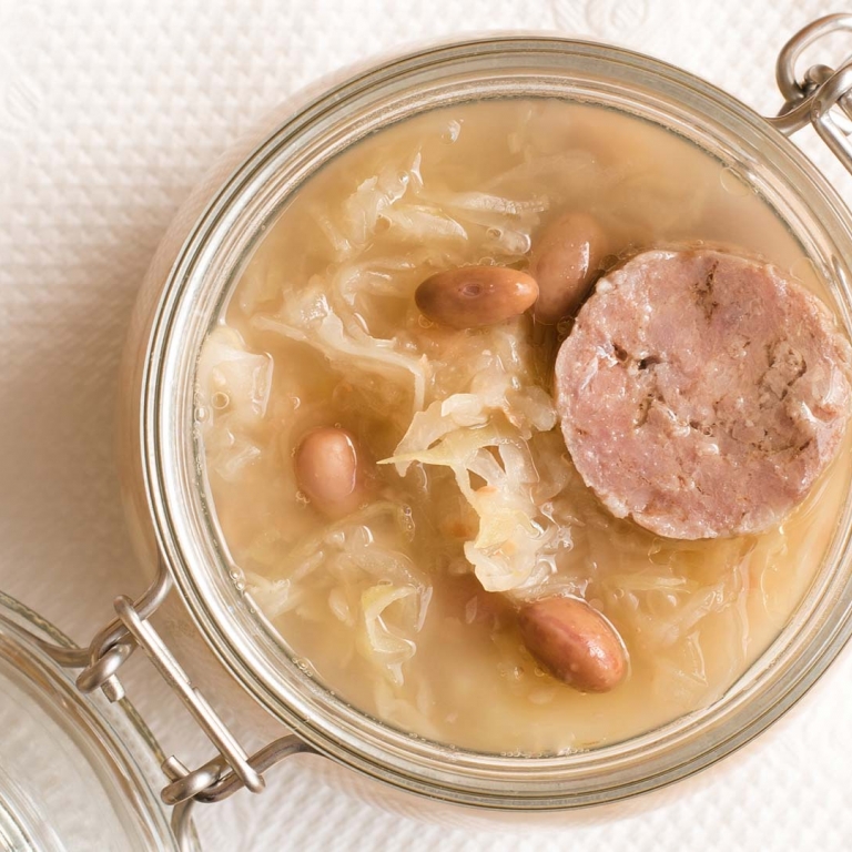 jota Minestra di fagioli crauti patate Fattoria Antonic Ceroglie Trieste Carso